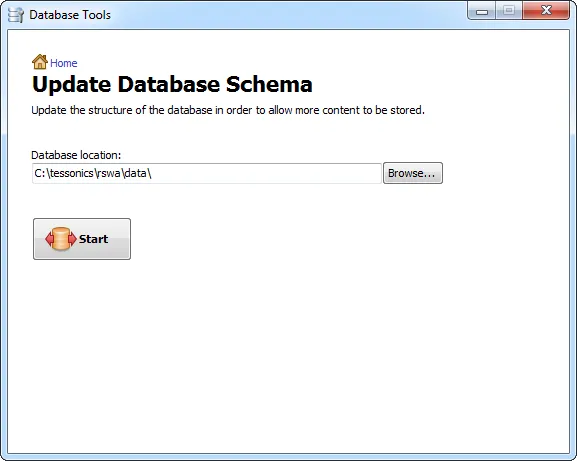 Updating database schema