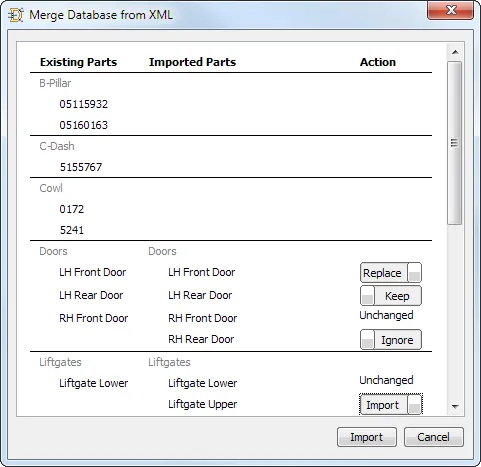 Merging XML data