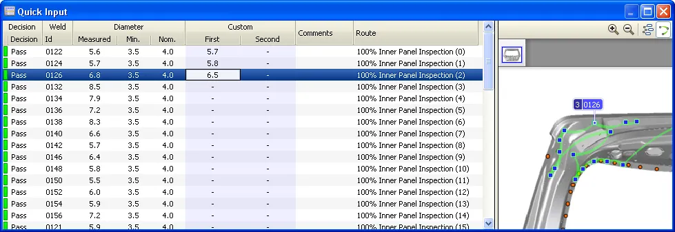 Quick Input window